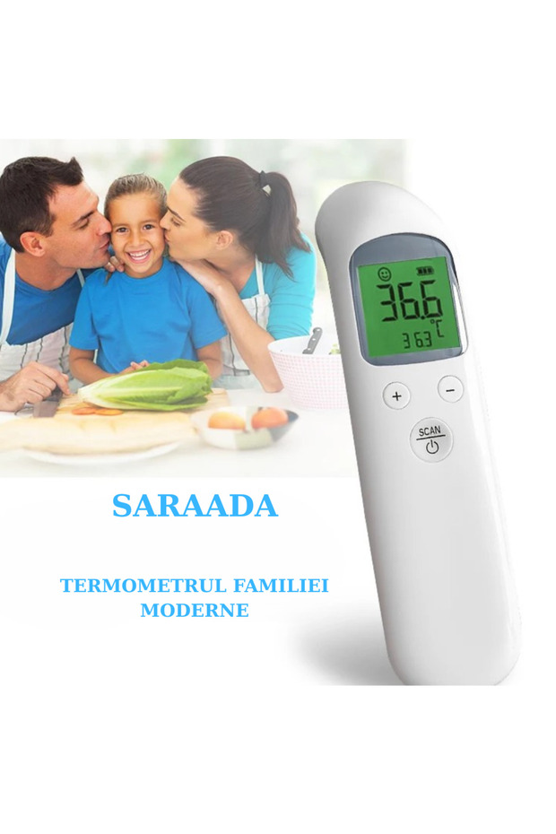 Infrared Thermometer, SARAADA, Accurate, Fast, Measurement in 1 Second, Non-contact, Digital LCD - 8