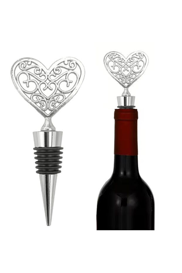 Decorative Heart Figure Wine Bottle Stopper