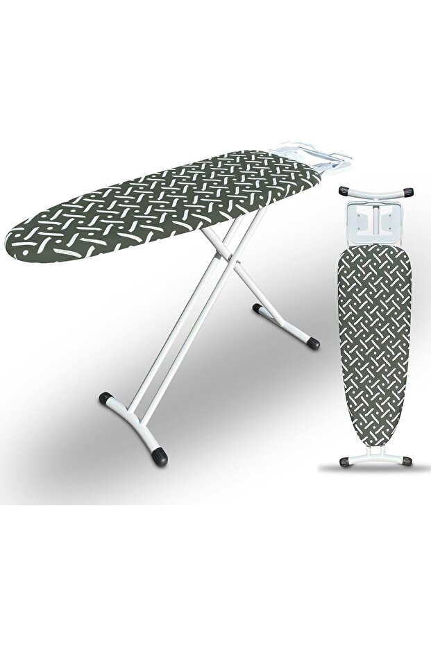 Ironing Board Portable Iron Board with Iron Rest, 36" x 13" (White Frame)