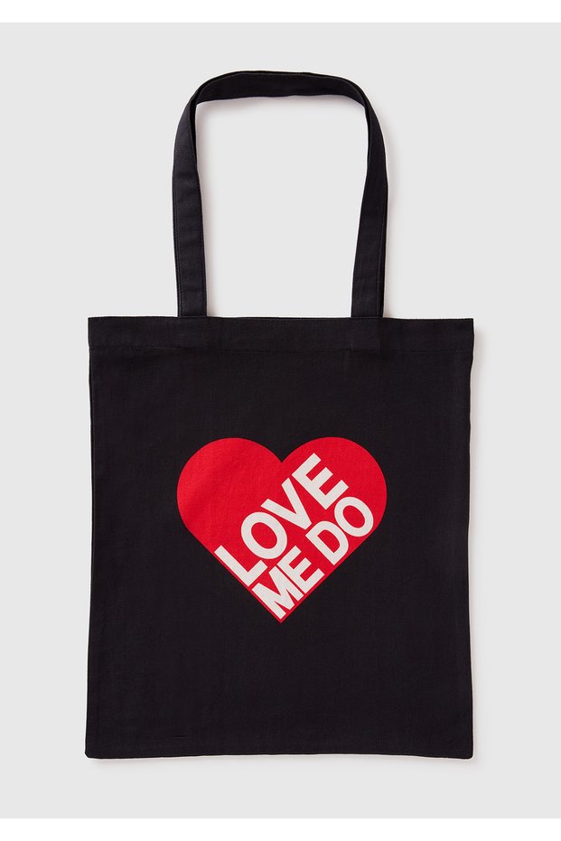 Women's Black 100% Cotton the Beatles Tote Bag