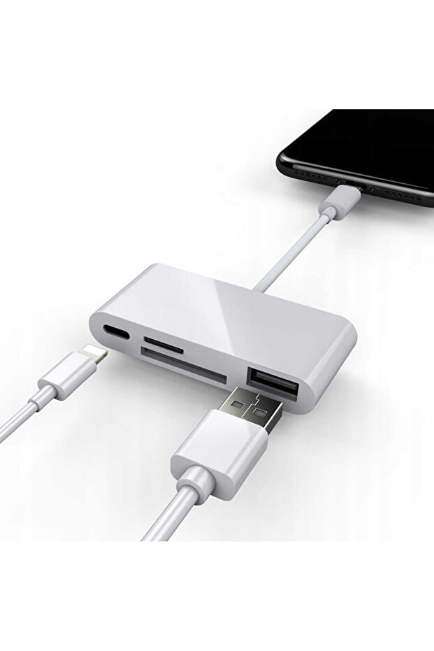 Lightning micro SD USB iPhone Card Reader Adapter - 4
