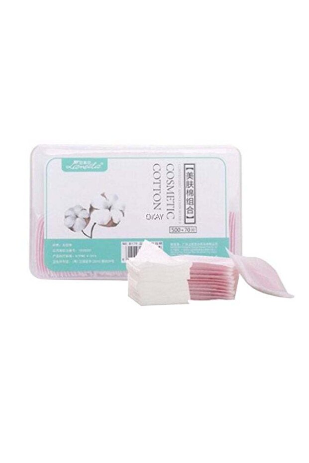 570-Piece Cosmetic Cotton Pads White 10cm