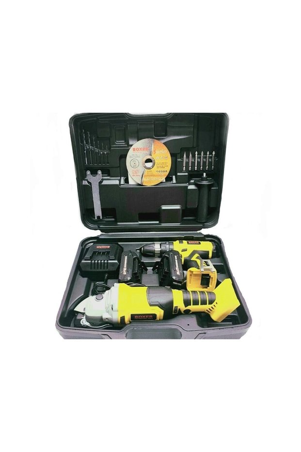 Cordless angle grinder and drill set SR015