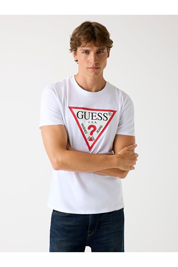 Original Logo Erkek Slim Fit T-Shirt - 4