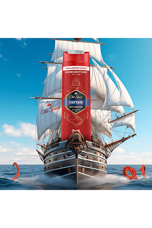 Captain Erkek Duş Jeli ve Şampuan 400 ml x 3 Adet - 7