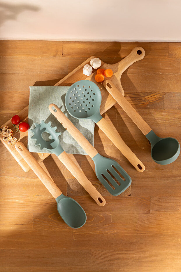 Rustik Bambu Servis Gereci Seti - 2