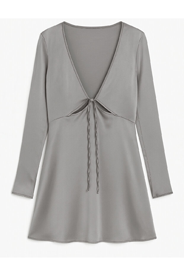 Rochie scurta, Gri - 1