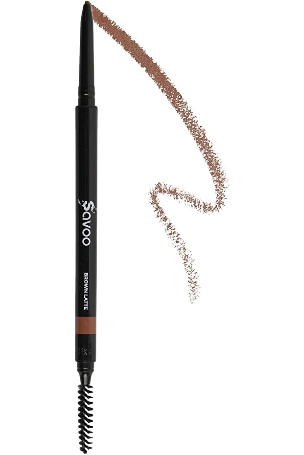 Eyebrow Pencil – Waterproof, Long-Lasting Brow Definer with Comb – Natural Matte (Brown