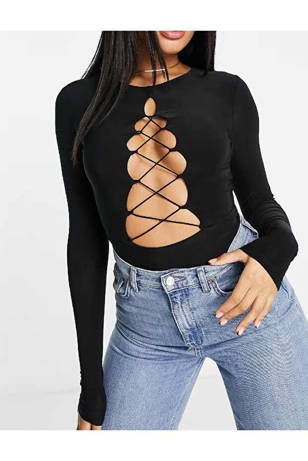 Bodysuit, black - 2