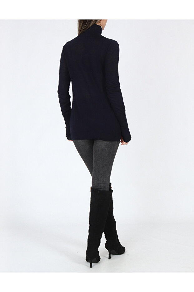 Blouse, Navy blue - 2