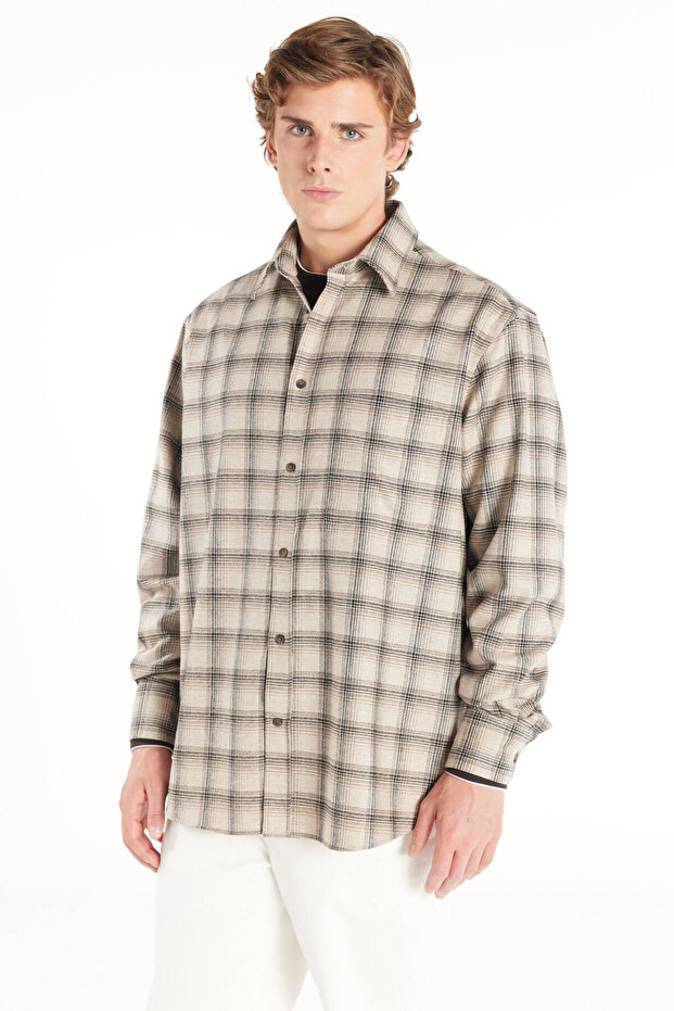 BEJ EKOSE ODUNCU GÖMLEK - 3