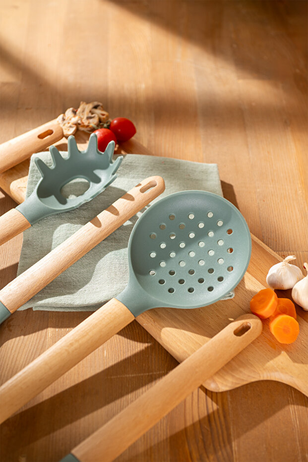 Rustik Bambu Servis Gereci Seti - 1