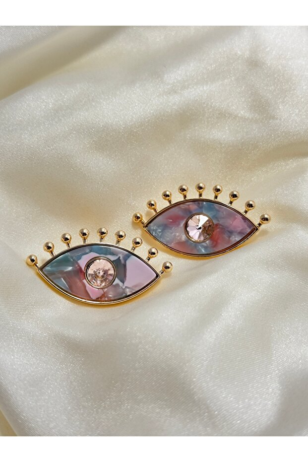 Crystal Irıs Renkli Küpe - 5