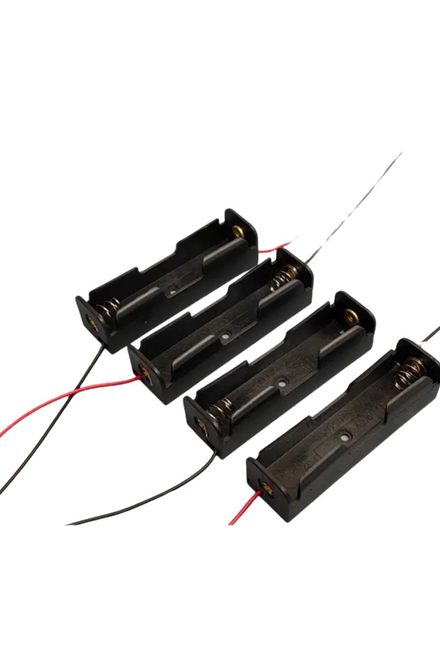 4-Adet 18650 Tekli Pil Yuvası (1 Slot), Kablolu - 2