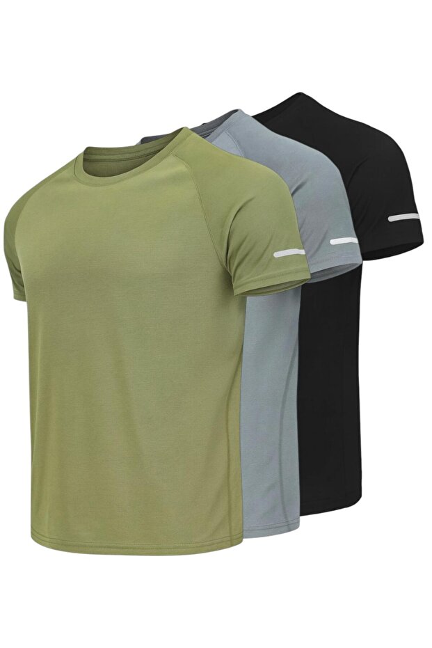 3-Pack of Quick-Dry Athletic Technical Sports T-Shirts
