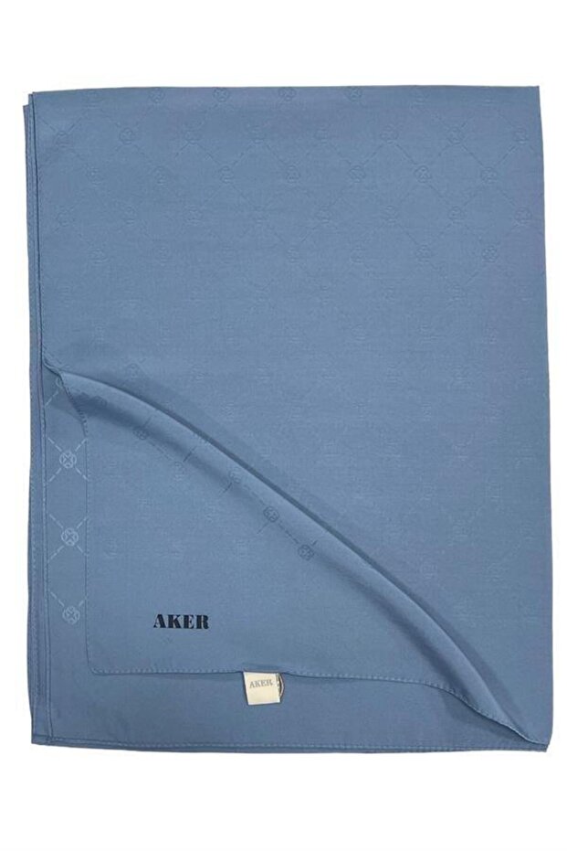 Monogram Şal - Bebe Mavi 925 - 1