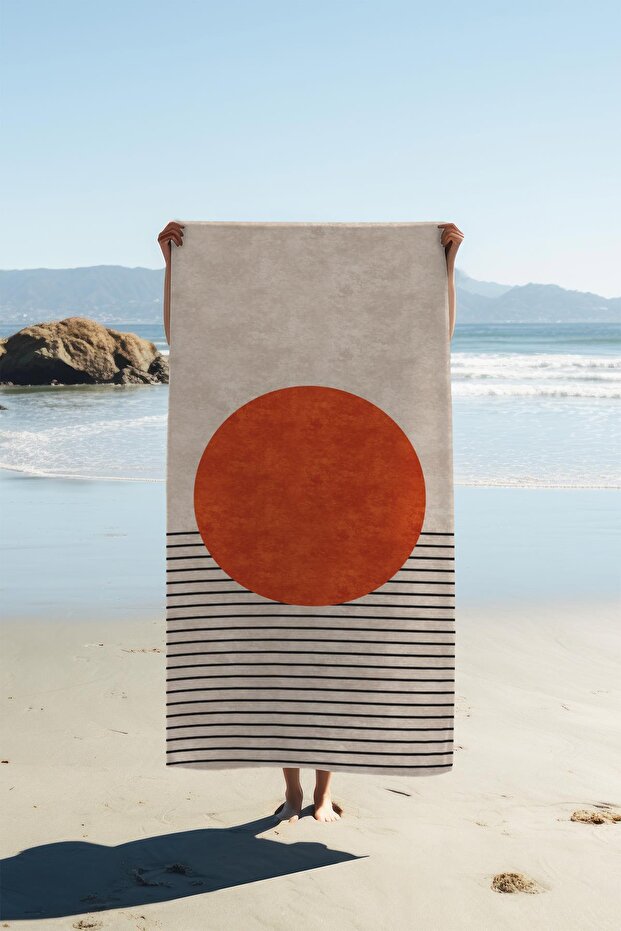 Digital Printing Beach Sea Towel Abstract Patterned Peshtemal Hvl0154