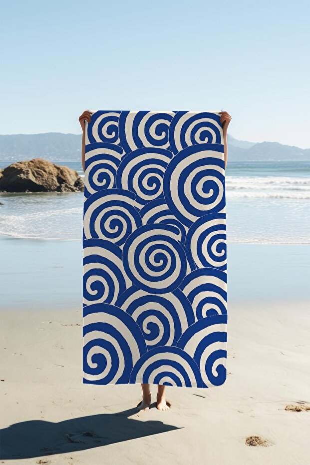 Digital Printing Beach Sea Towel Modern Patterned Peshtemal Hvl0216
