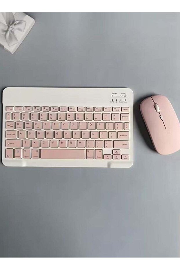 مجموعة لوحة مفاتيح وماوس لاسلكية قابلة لإعادة الشحن - متوافقة مع أجهزة متعددة - 1