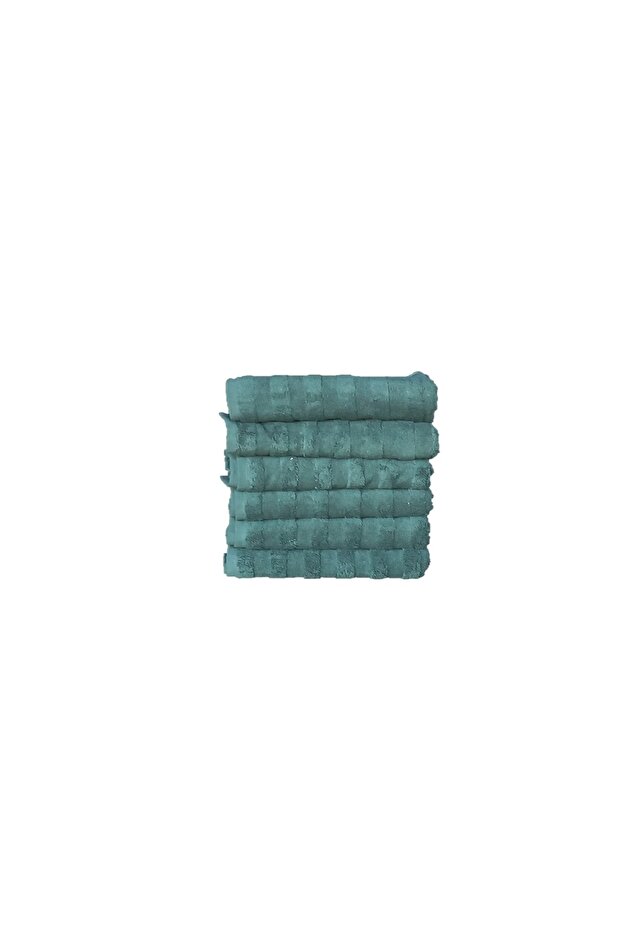 Hand and Face Towel 6 Pieces 50 X 100 Dark Green 1St Quality Soft