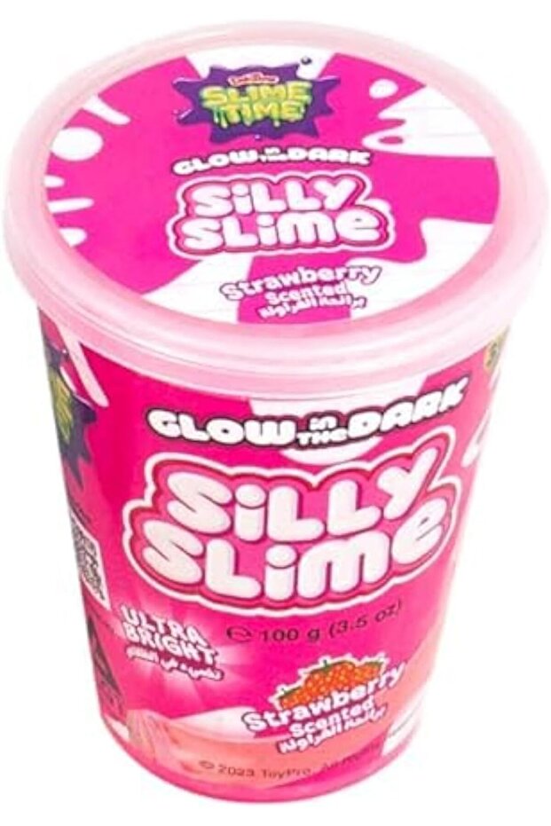 Slime Time Glow-in-the-Dark Scented Silly Slime Single Can, Stretchy, Squishy, Assorted Scents