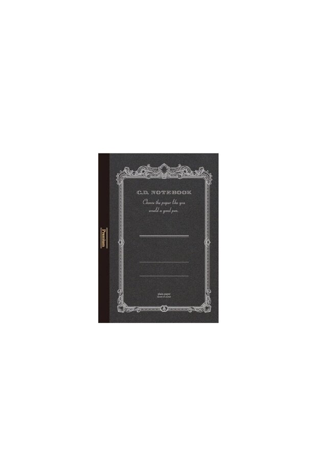 دفتر ملاحظات فاخر CD A6 أسود سادة