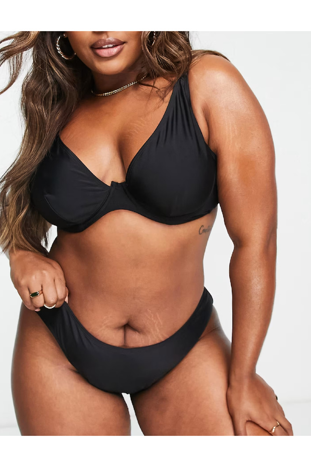Swimsuit, Black - 1