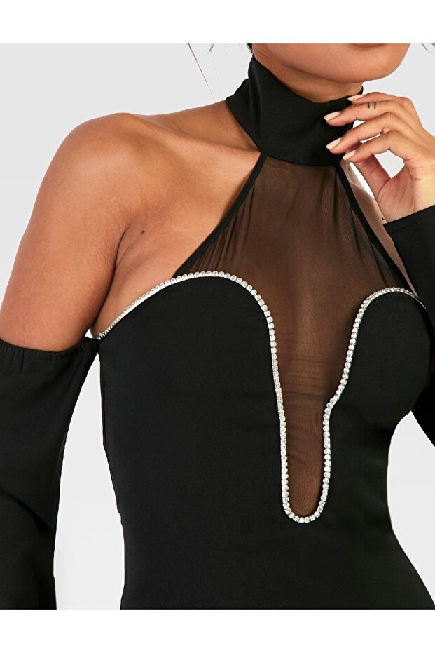 Rochie scurta, Negru - 2