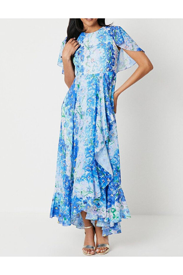 Rochie lunga, Albastru - 1