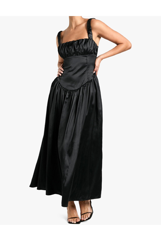 Rochie lunga, Negru - 1