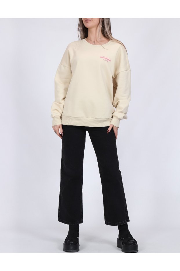Bluza Oversize, Crem