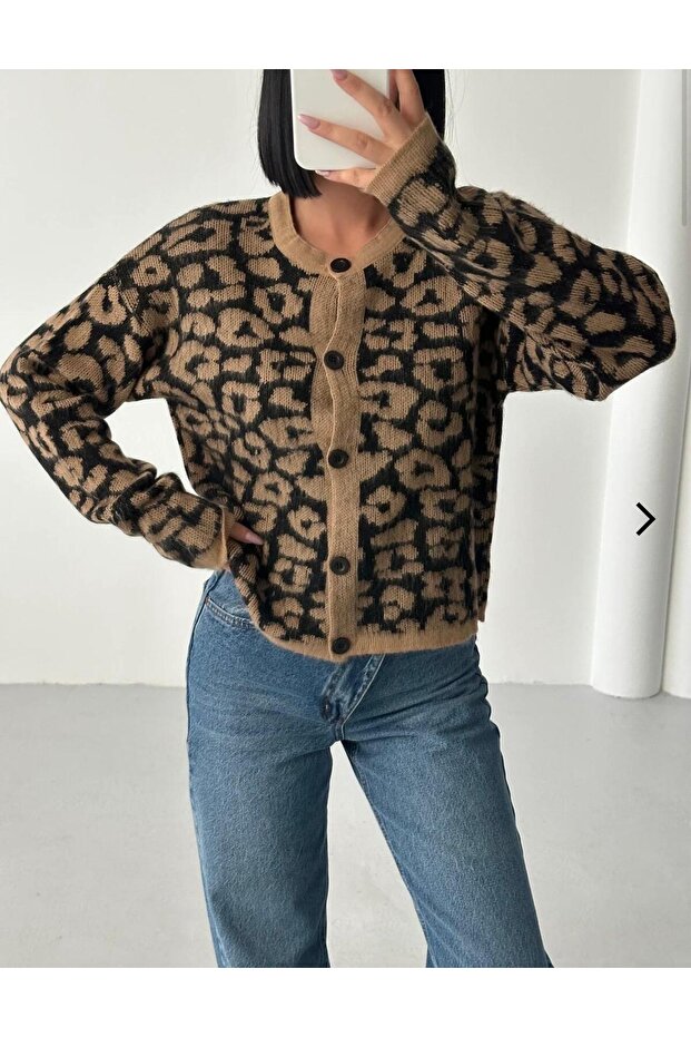 patterned cardigan - 2