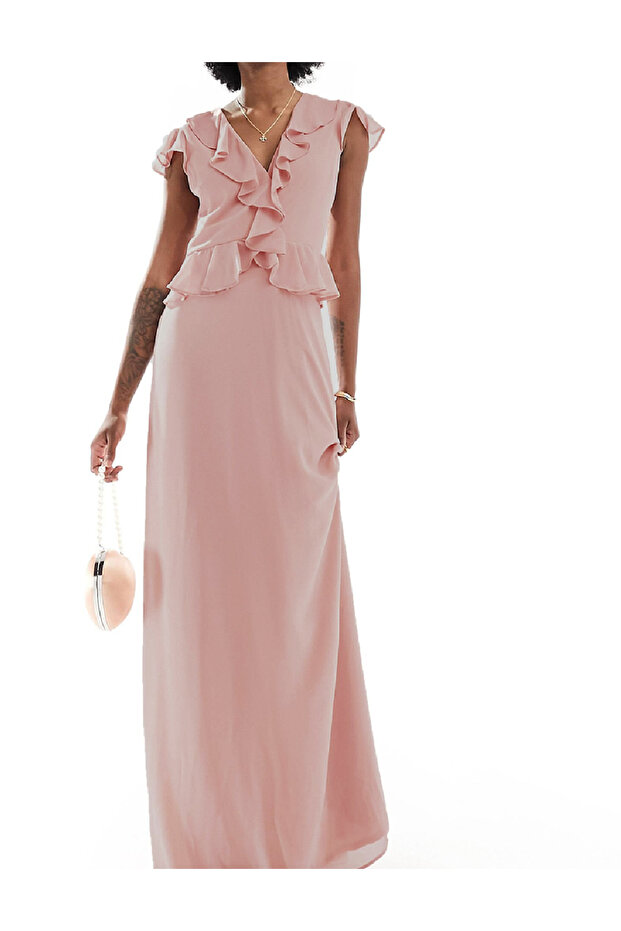 Rochie lunga, Roz - 1