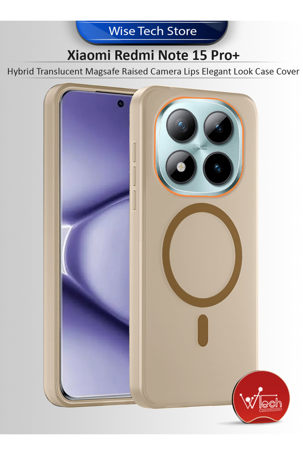 Xiaomi Redmi Note 15 Pro+ 5G 2025 Hybrid Translucent Magsafe Raised Camera Lips Case Cover