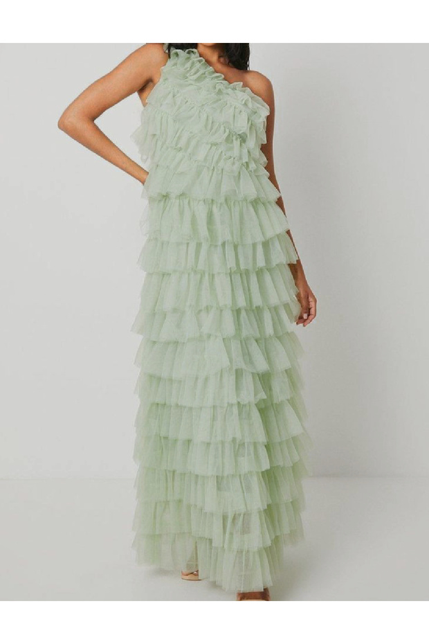 Rochie lunga, Verde - 1