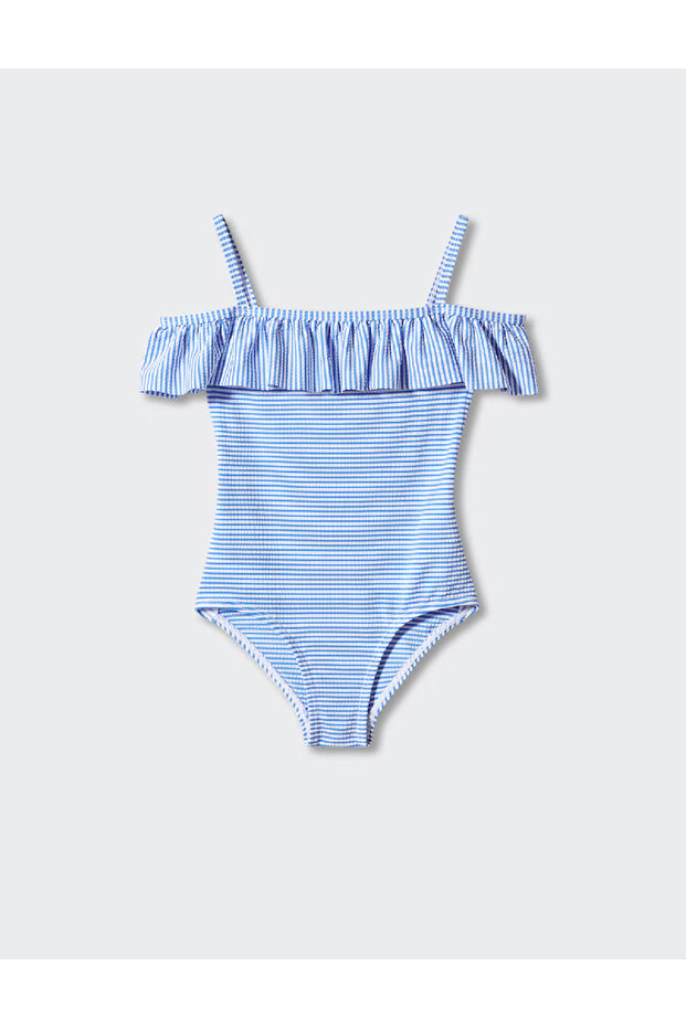 Swimsuit, Blue - 1