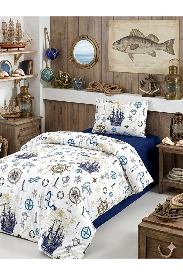 Dylan 4-Piece Single Fitted Bed Sheet Duvet Cover Set for Kids | Youth