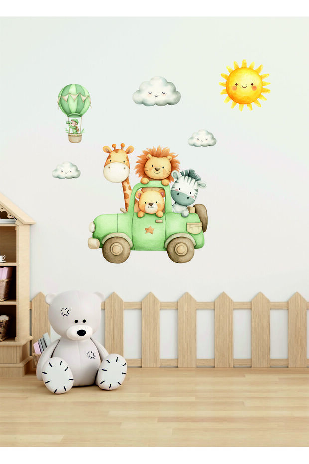 ملصق حائط بتصميم السفاري والطبيعة