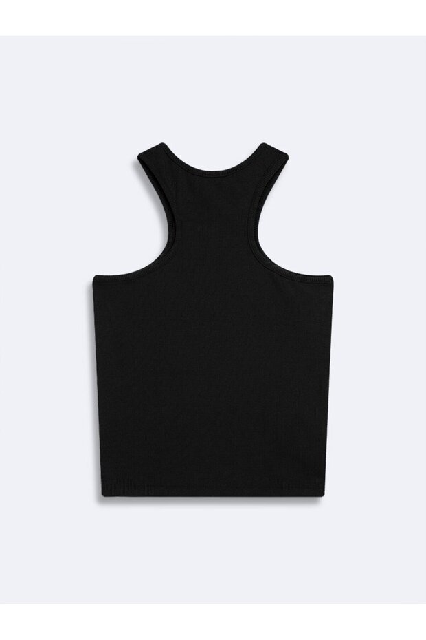 Kolsuz Fitilli Basic Siyah Atlet - 3