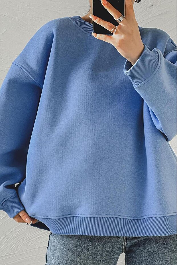 Mavi Bisiklet Yaka Basic Sweatshirt MG1559 - 6