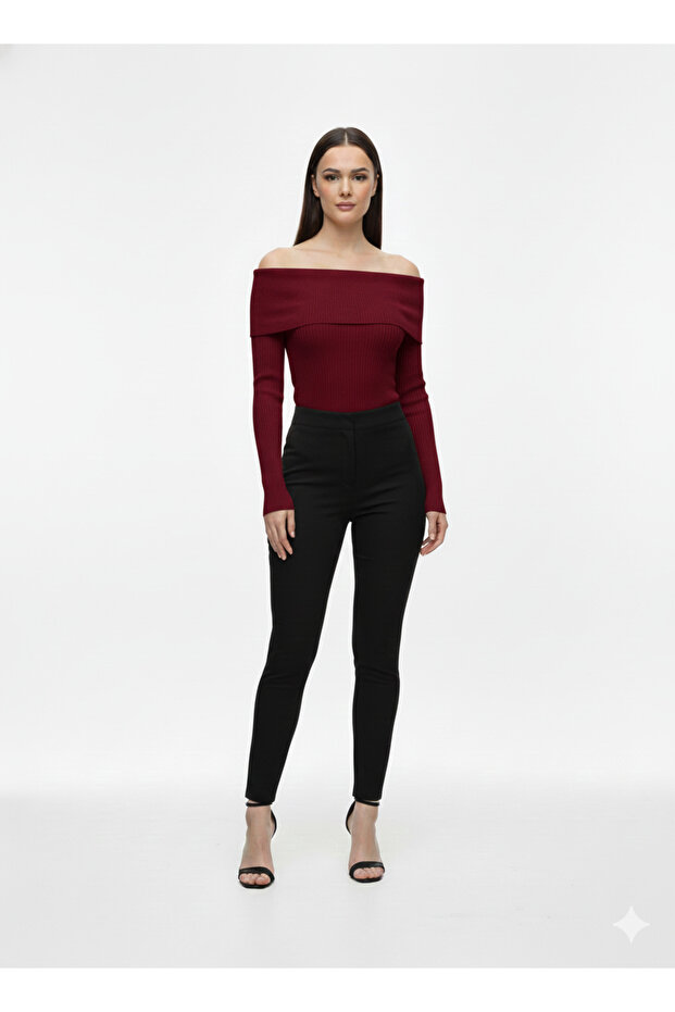 MADONNA YAKA BLUZ TRİKO - 4