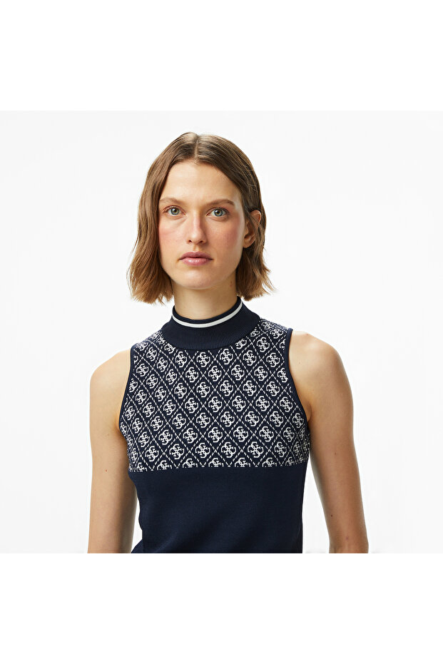 Lise Kadın Mavi Triko - 4