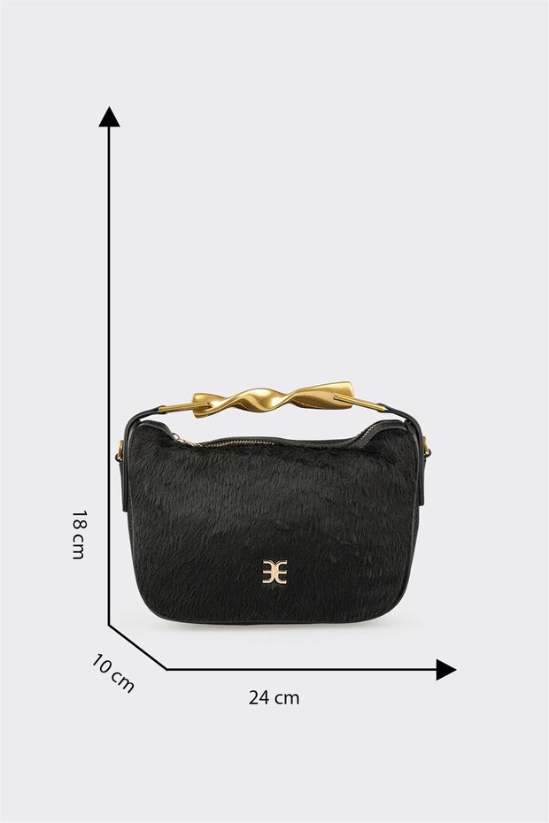 Siyah Kadın Çapraz Çanta - 5