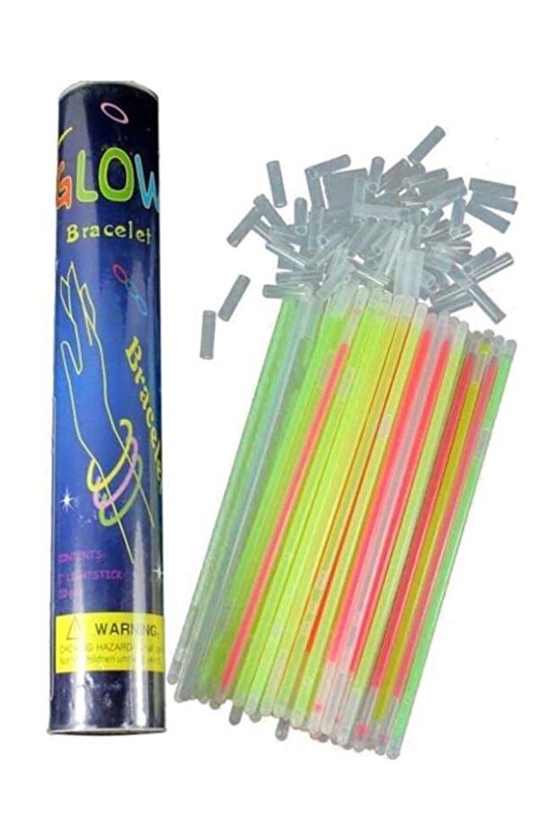 100-Piece Flashing Party Glow Sticks Set With Connectors