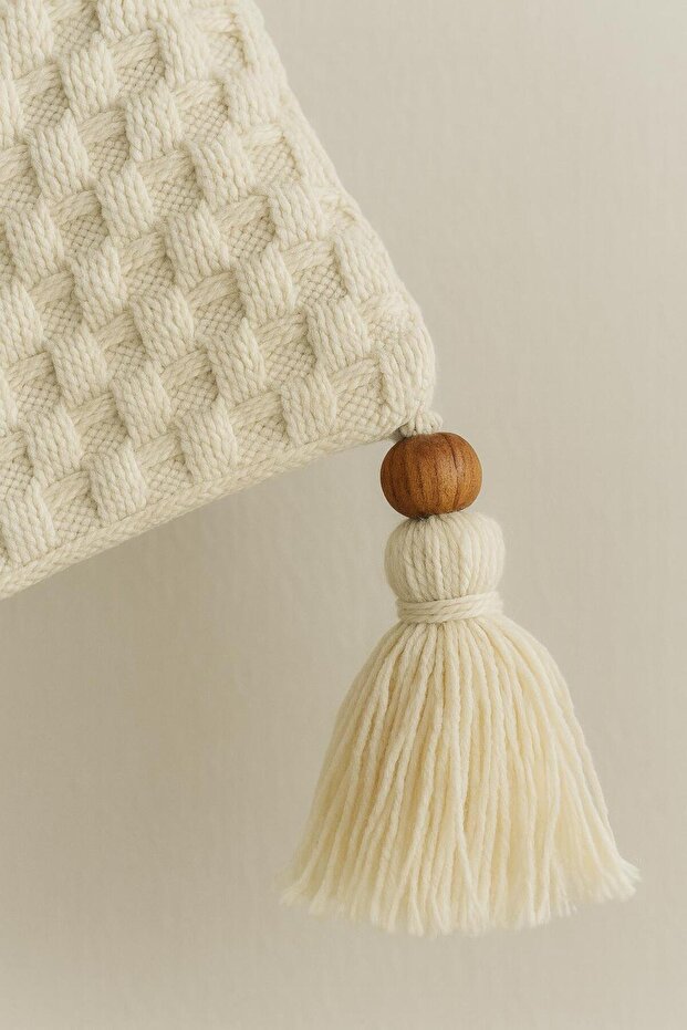 وسادة مستطيلة الشكل على شكل خلية النحل - 2