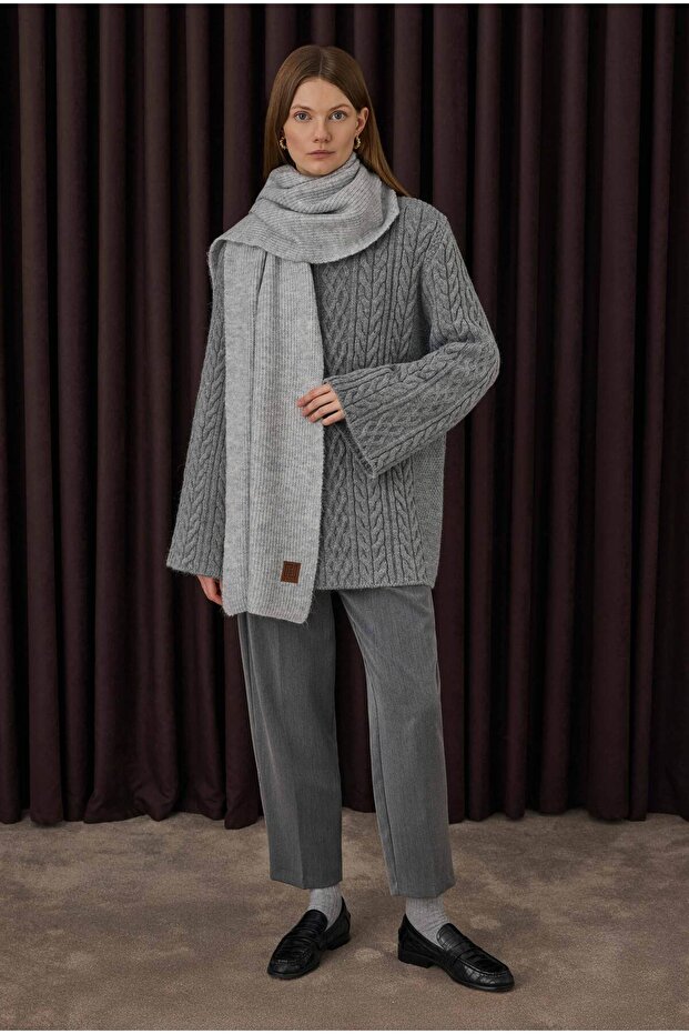 Braided Sweater Gray - 2