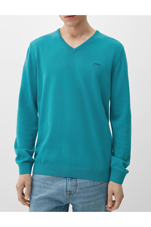 Blouse, Turquoise - 1