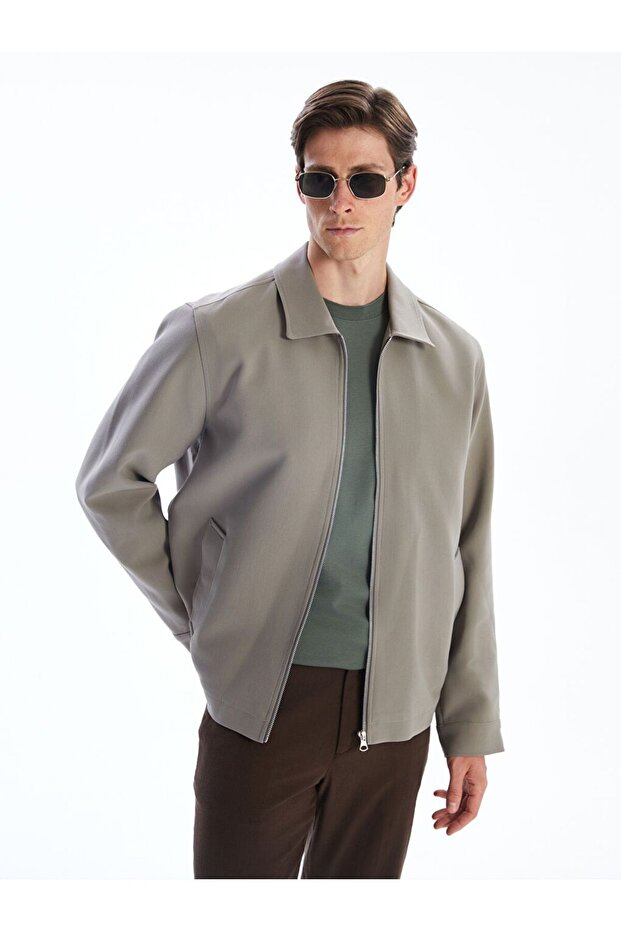Southblue Khaki Shirt Collar Men's Jacket