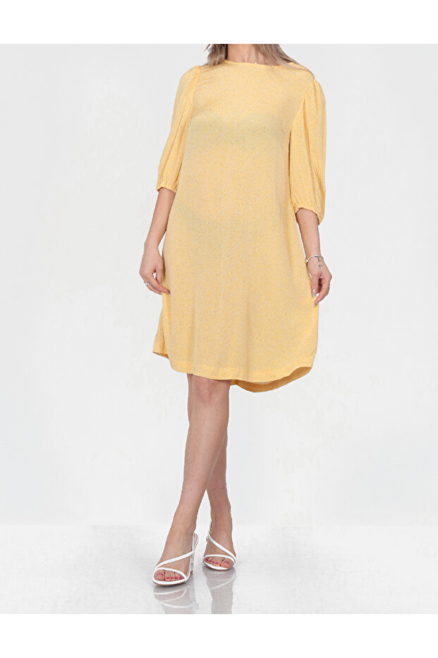 Rochie scurta, Galben - 1