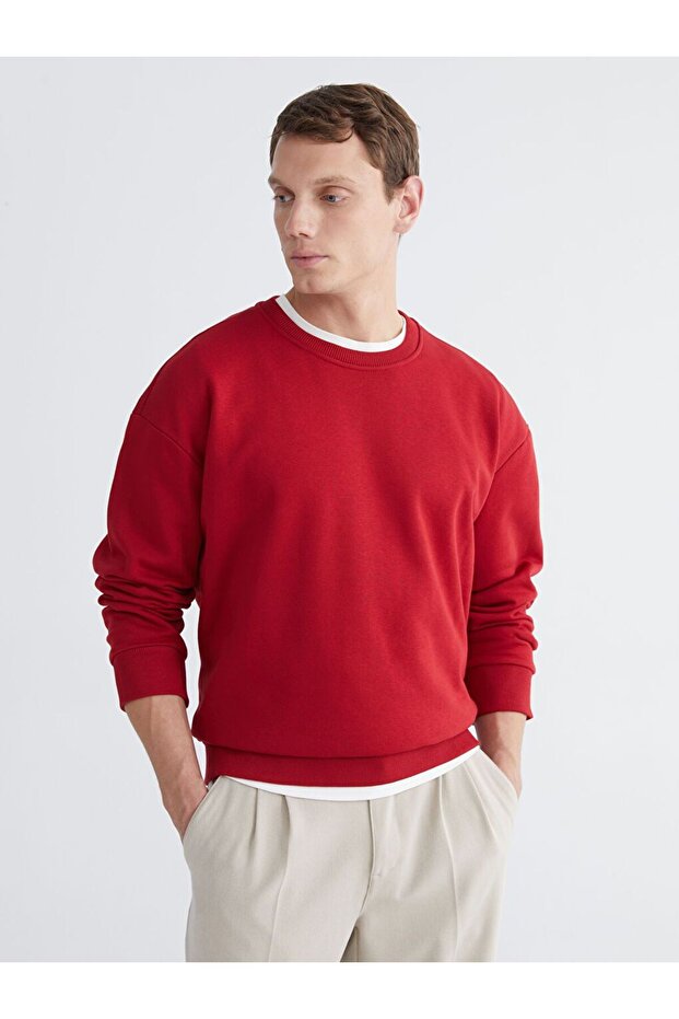 Lcw Vision Crew Neck Men's Thick Sweatshirt